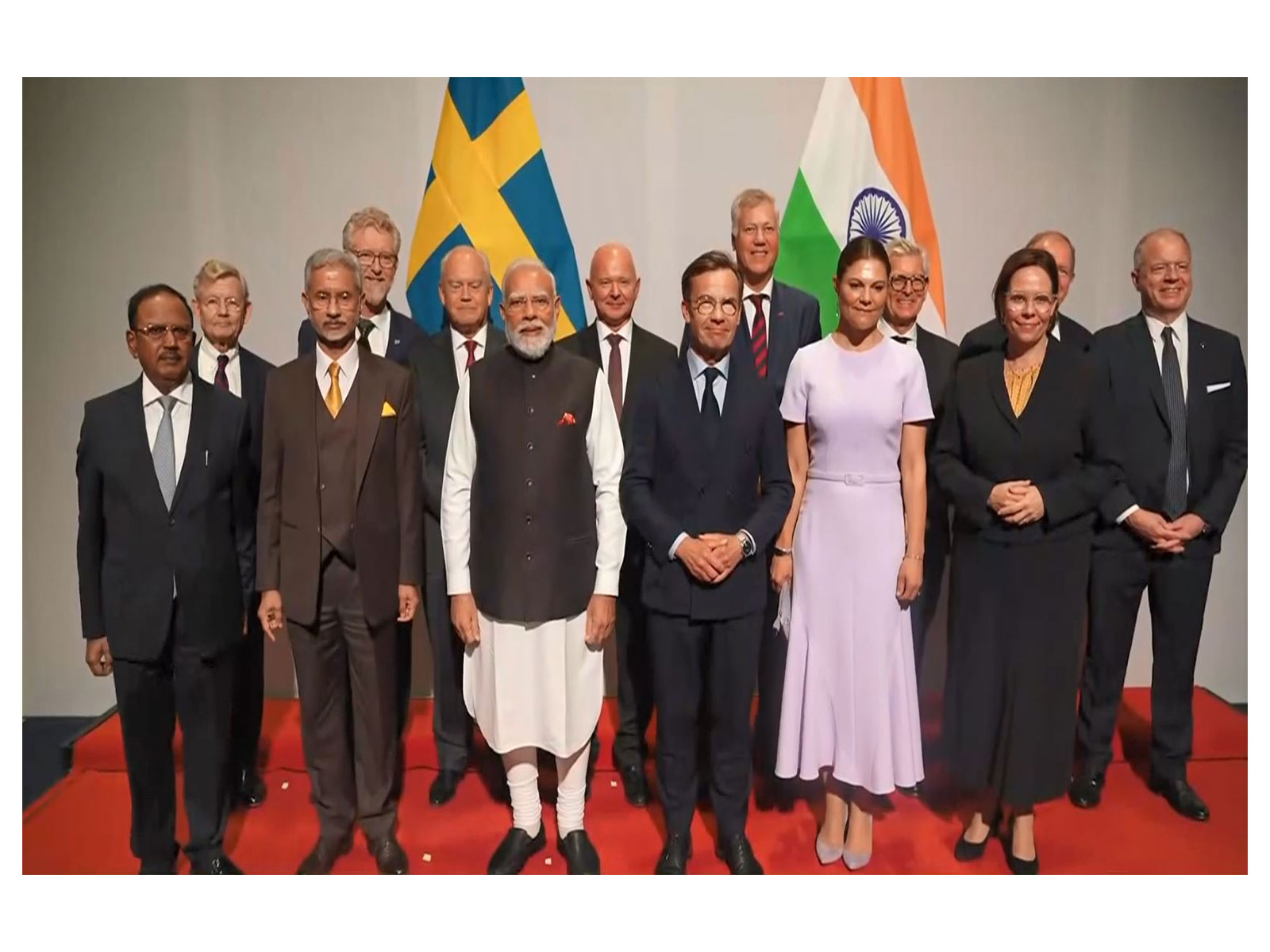 Prime Minister Narendra Modi interacts with CEOs at the European Round Table for Industry in Gothenburg, Sweden. (Photo/ANI)
