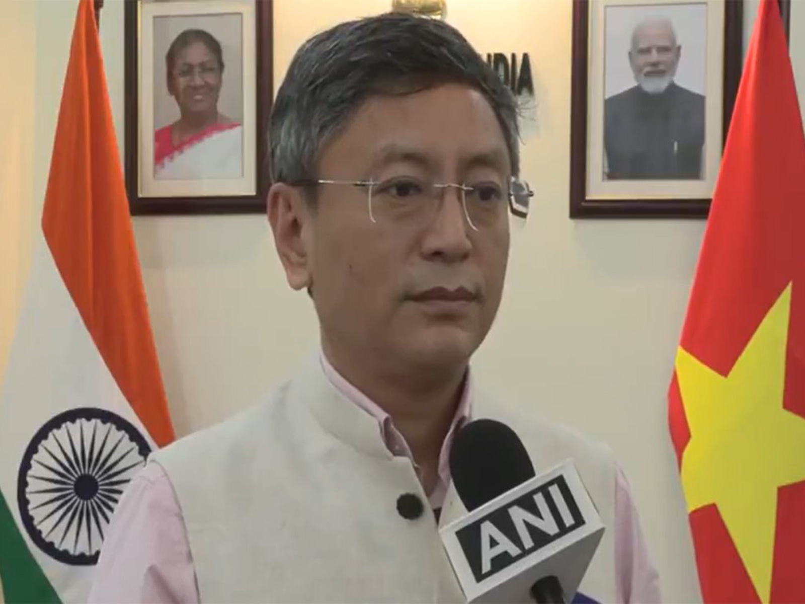 Indian Ambassador to Vietnam Tshering Wangchuk Sherpa (Photo/ANI)