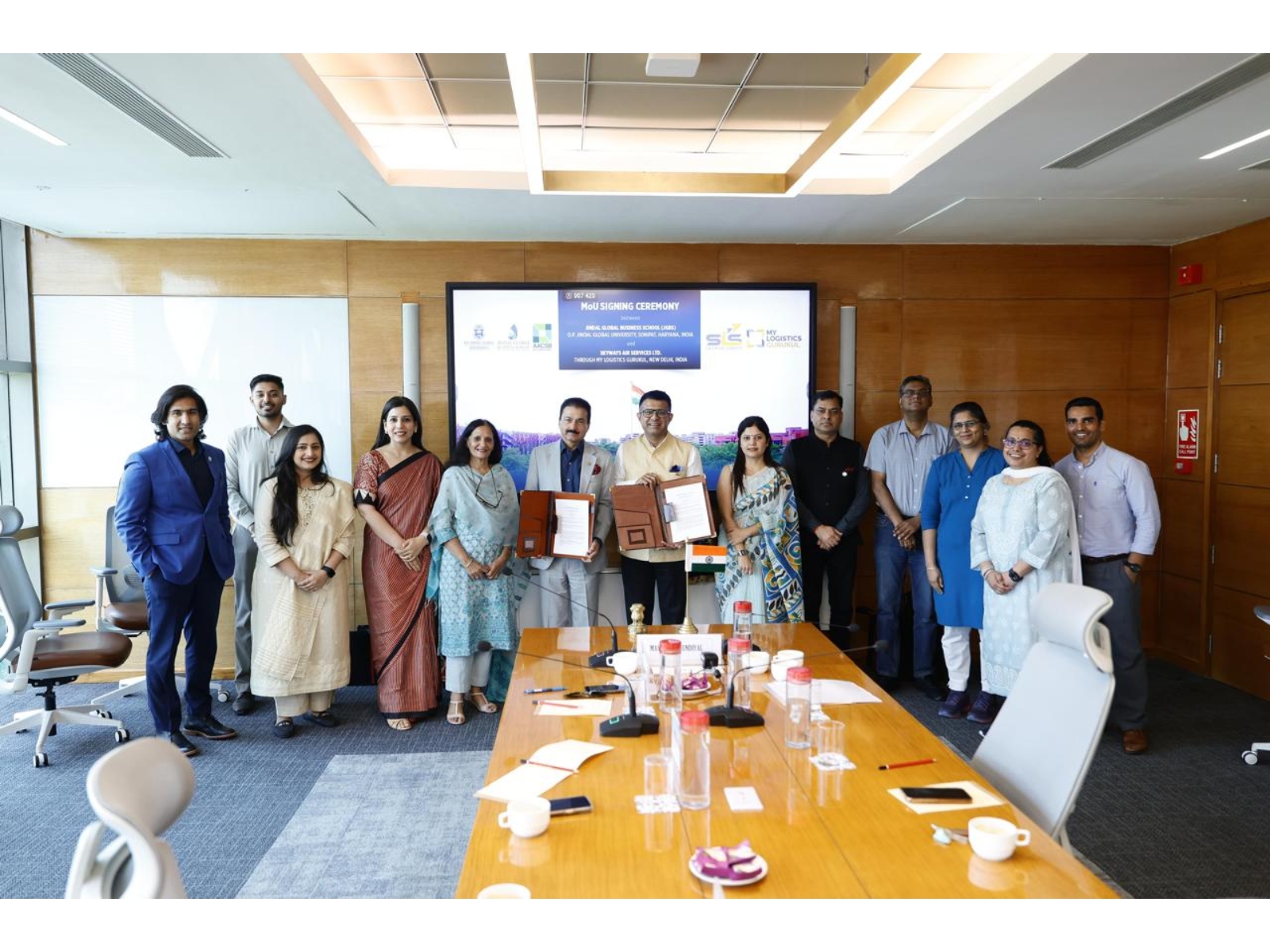 Skyways Air Services Ltd. and O.P. Jindal Global University Sign MoU to Skill Youth in Logistics, Aligned with Skill India Mission