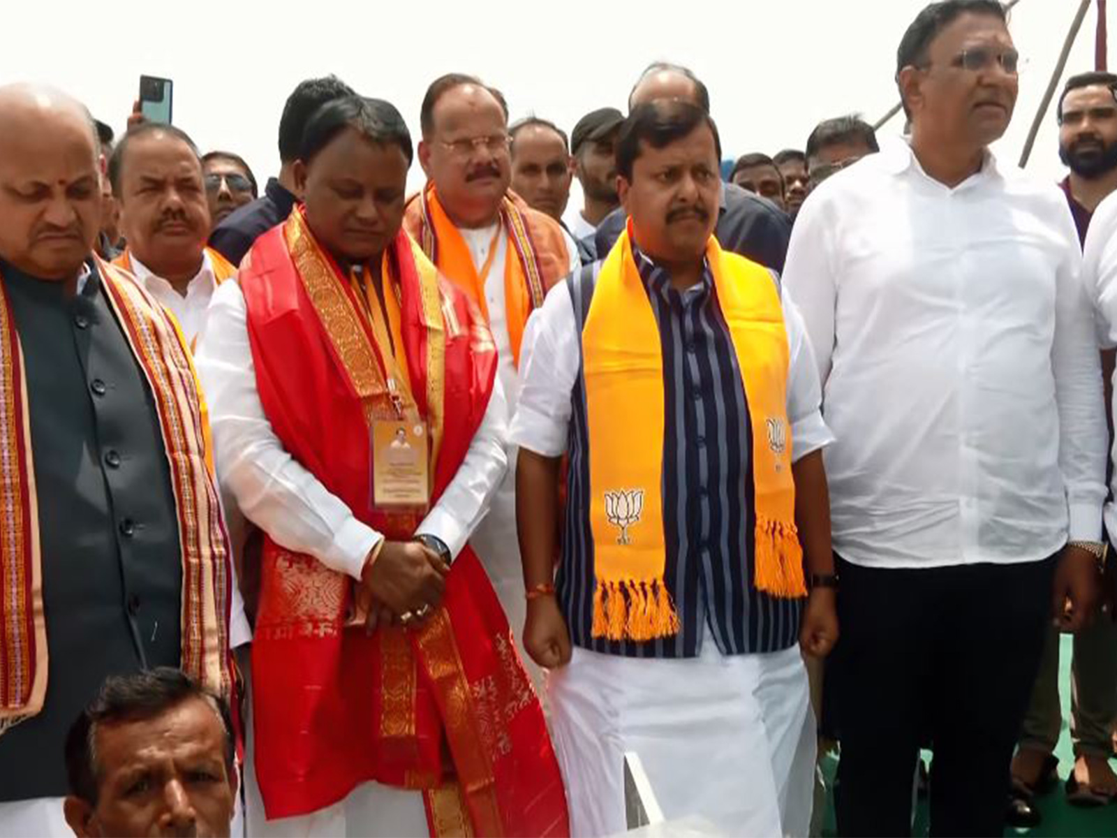 BJP National President Nitin Nabin and Odisha Chief Minister Mohan Charan Majhi (Photo/ANI)