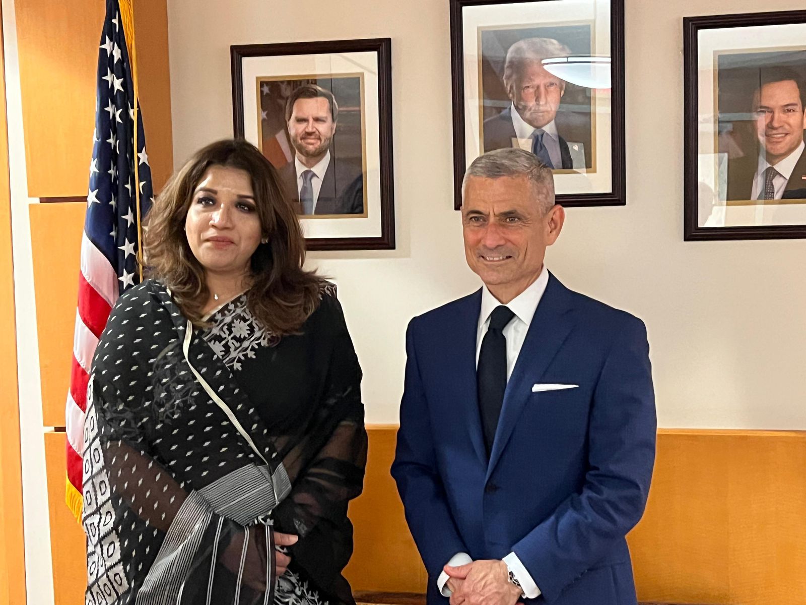 Bangladesh’s state minister for foreign affairs, Shama Obaed Islam, meets the US Assistant Secretary of the Bureau of South and Central Asian Affairs (SCA), S. Paul Kapur, at the State Department (Photo/Bangladesh Embassy in Washington DC)
