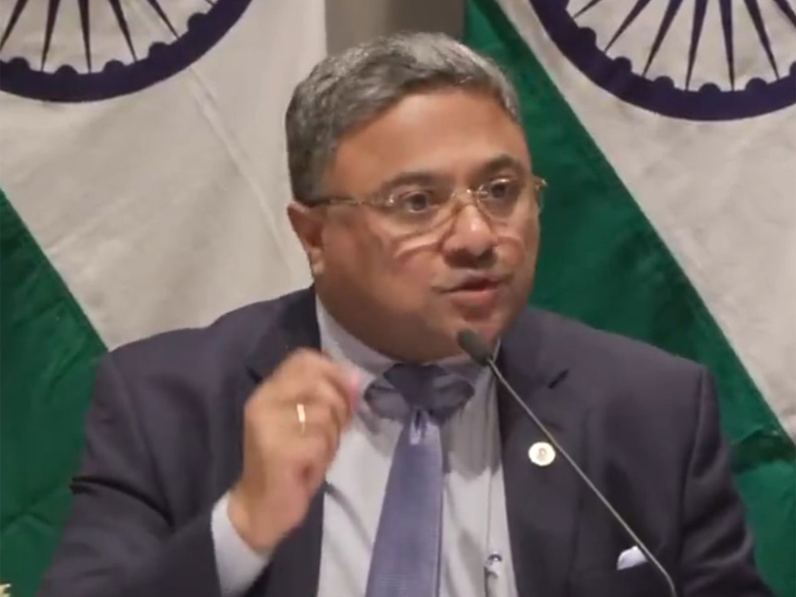 MEA Secretary (West) Sibi George (Photo/ANI)