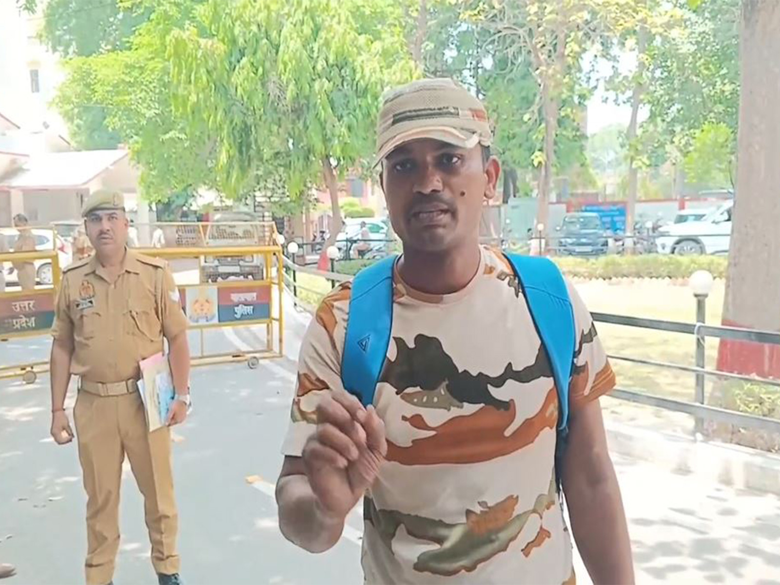 ITBP personnel at the police commissioner's office (Photo/ANI) ITBP personnel at the police commissioner's office (Photo/ANI)