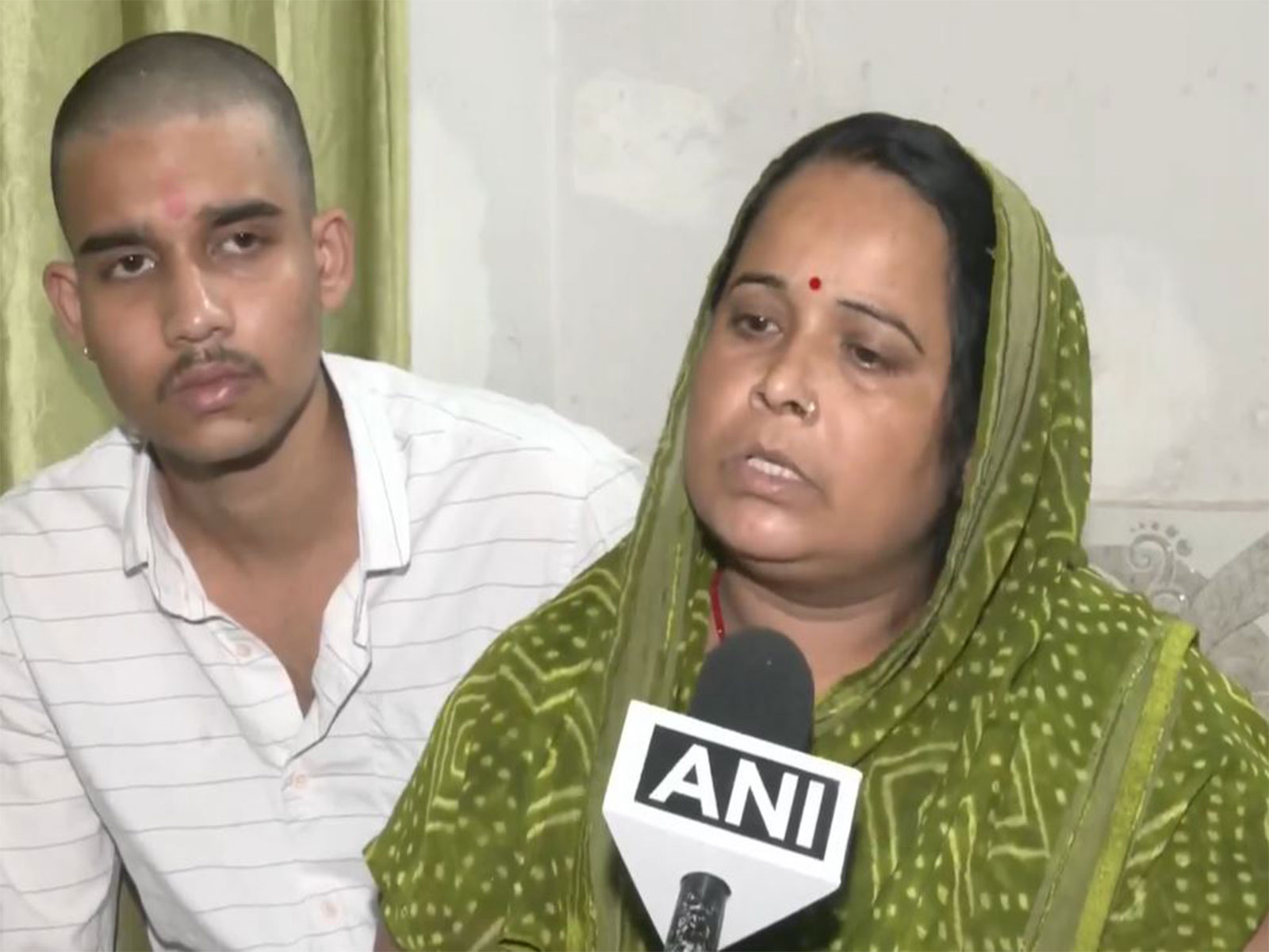 Mother of the vicitm who died in alleged dowry harassment case (Photo/ANI)