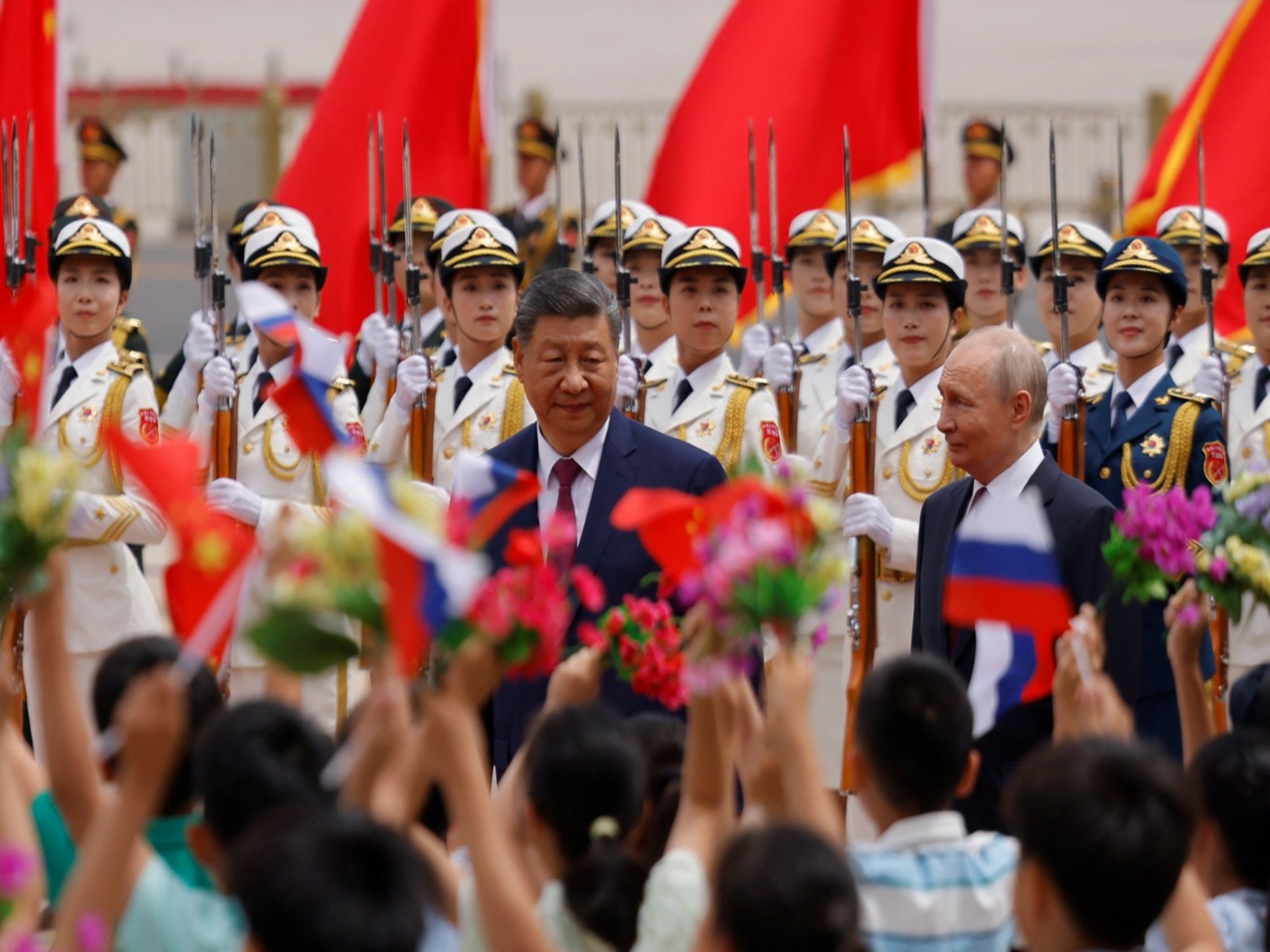 Chinese President Xi Jinping with Russian President Vladimir Putin (Photo/Reuters)