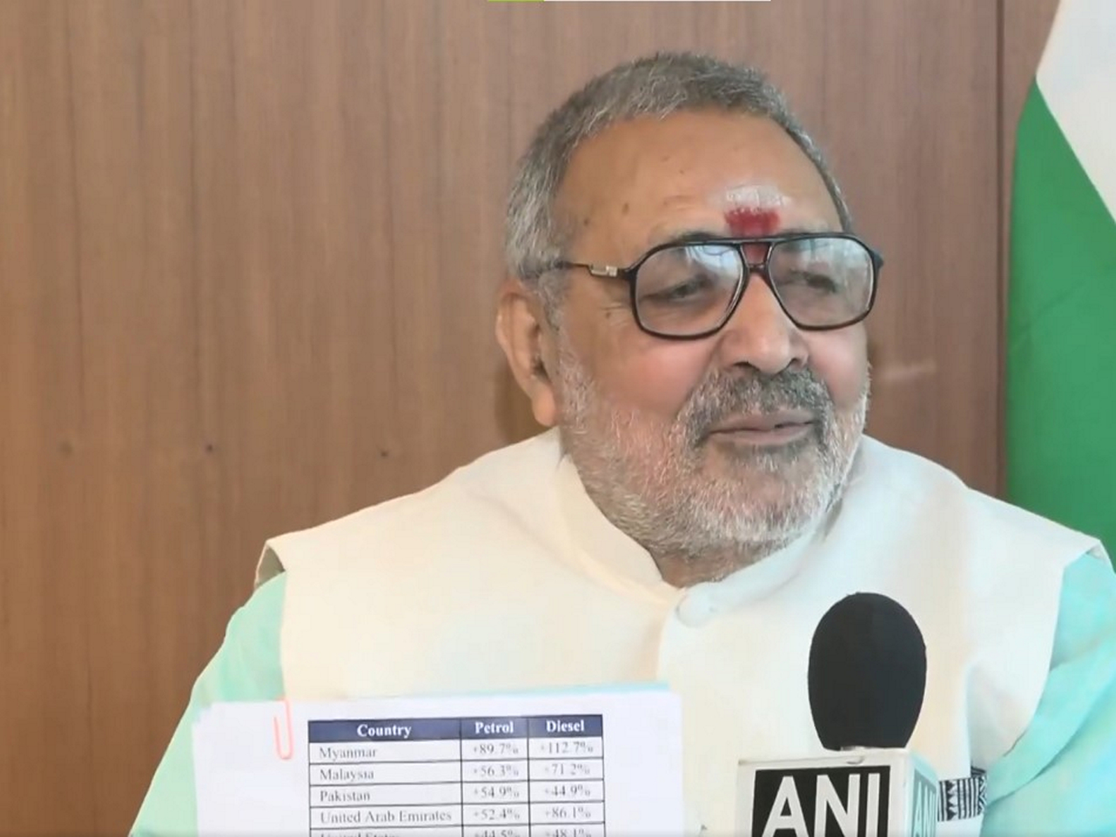 Union Minister Giriraj Singh (Photo/ANI)
