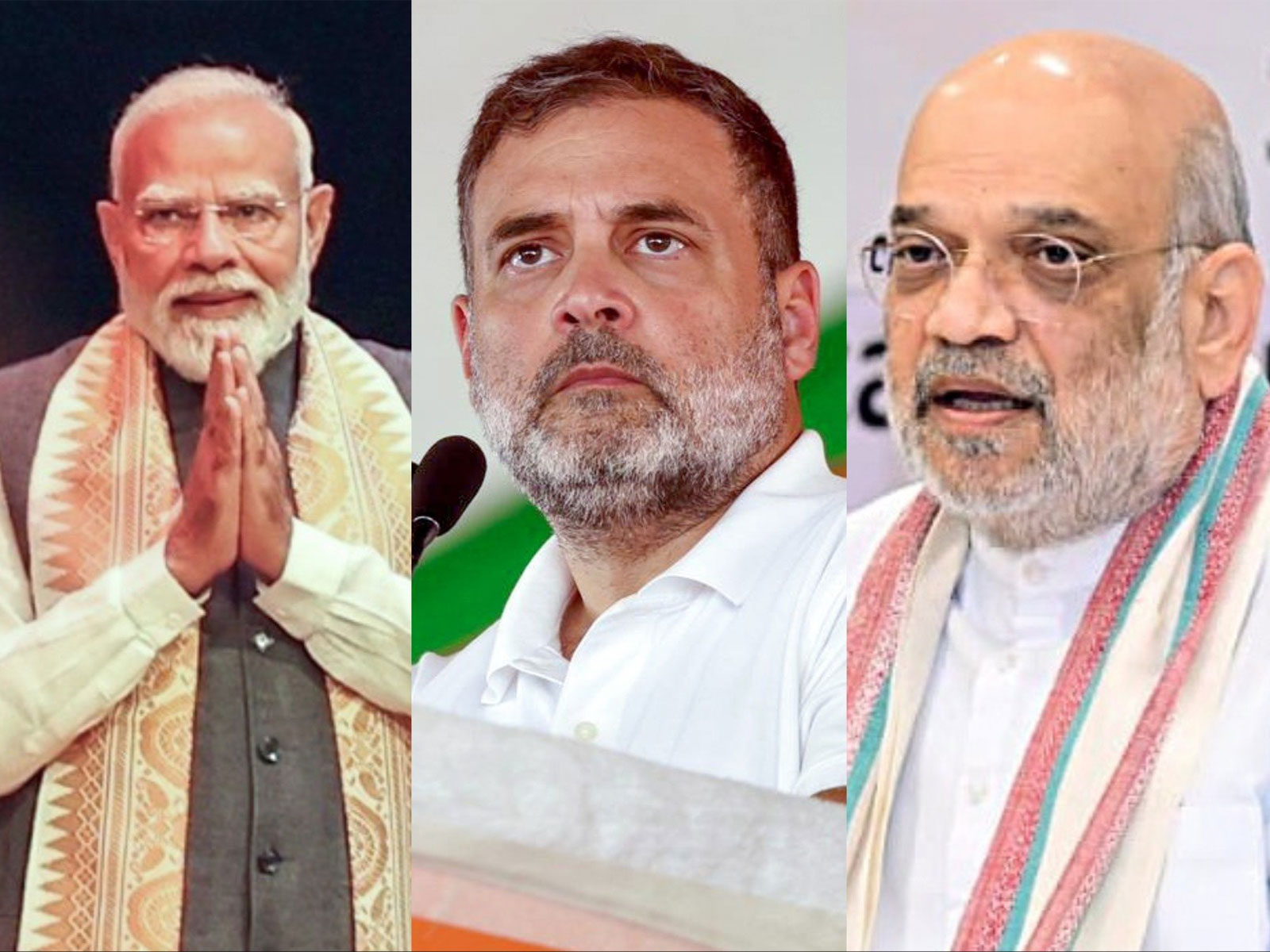 Prime Minister Narendra Modi, Senior Congress leaader Rahul Gandhi and Union Home Minister Amit Shah (Photo/ANI) Prime Minister Narendra Modi, Senior Congress leaader Rahul Gandhi and Union Home Minister Amit Shah (Photo/ANI)