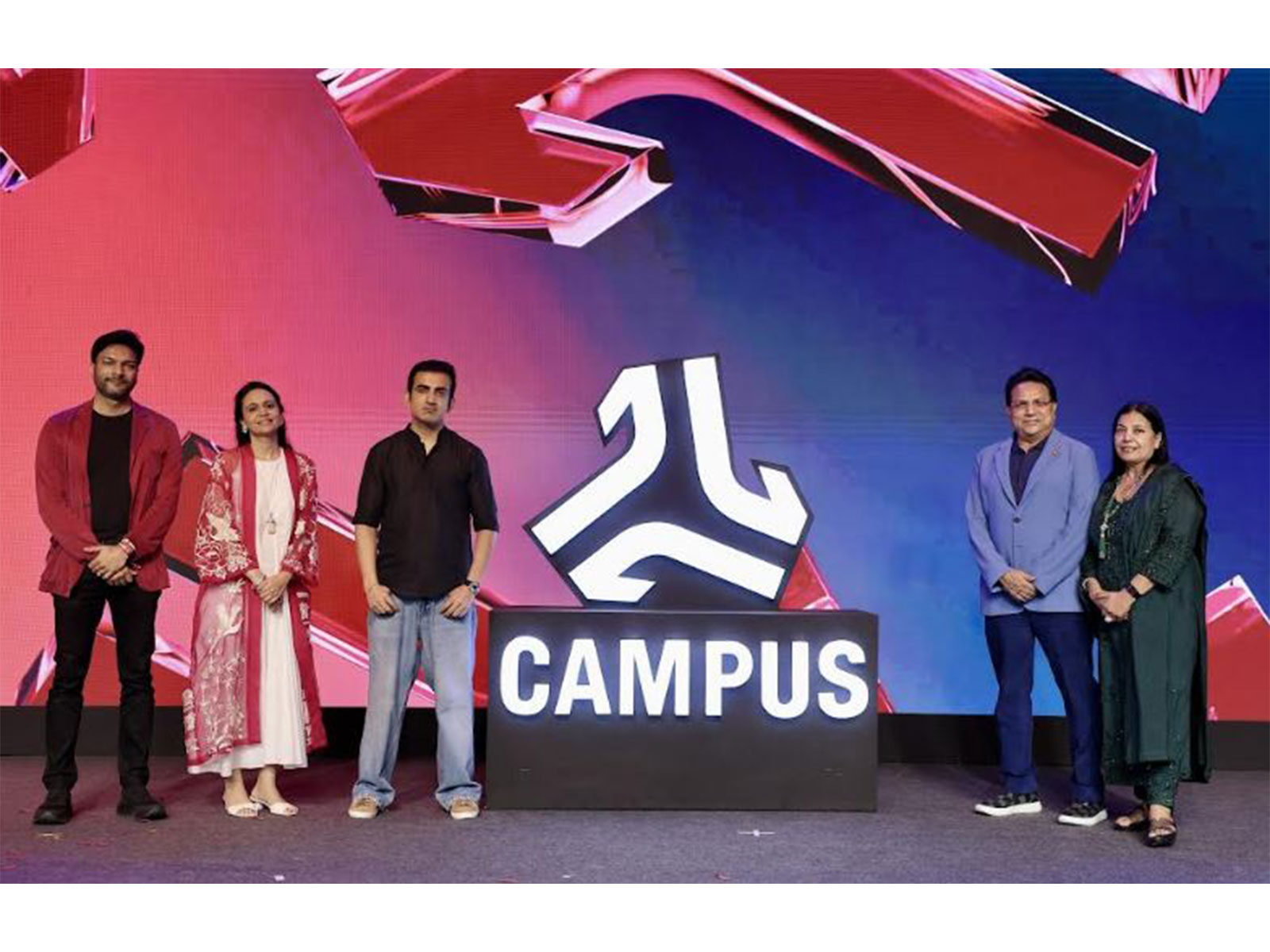 Campus Activewear unveiled its new brand identity and logo at Shoecase 2026, with Gautam Gambhir joining the brand during the launch Campus Activewear unveiled its new brand identity and logo at Shoecase 2026, with Gautam Gambhir joining the brand during the launch