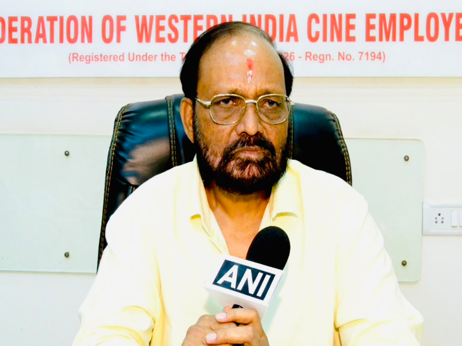 BN Tiwari, President of the Federation of Western India Cine Employees (Photo/ANI) BN Tiwari, President of the Federation of Western India Cine Employees (Photo/ANI)