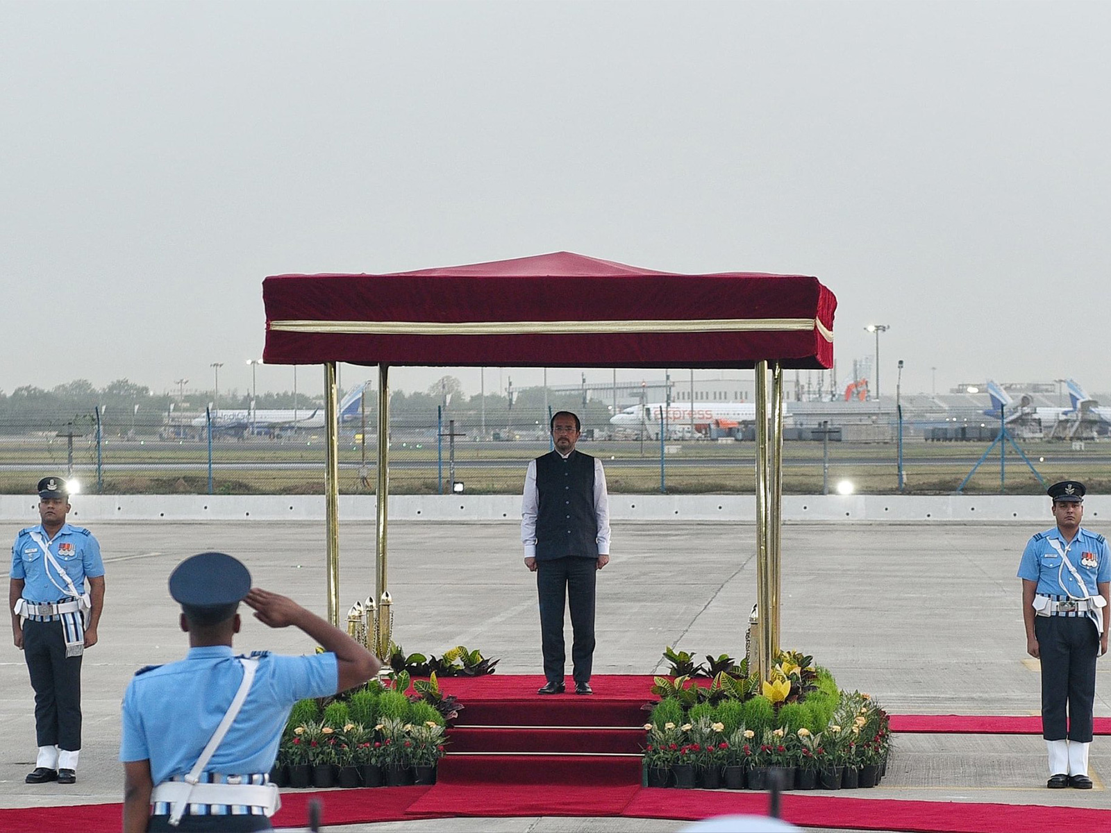 Cyprus President Nikos Christodoulides receives a ceremonial welcome upon his arrival in New Delhi (Photo: X/@MEAIndia)