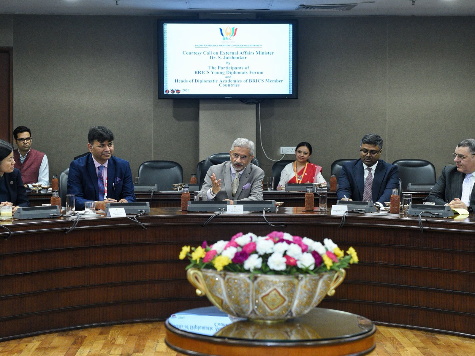 EAM Jaishankar discusses BRICS theme of resilience, innovation with grouping's young diplomats (Photo/X@DrSJaishankar)