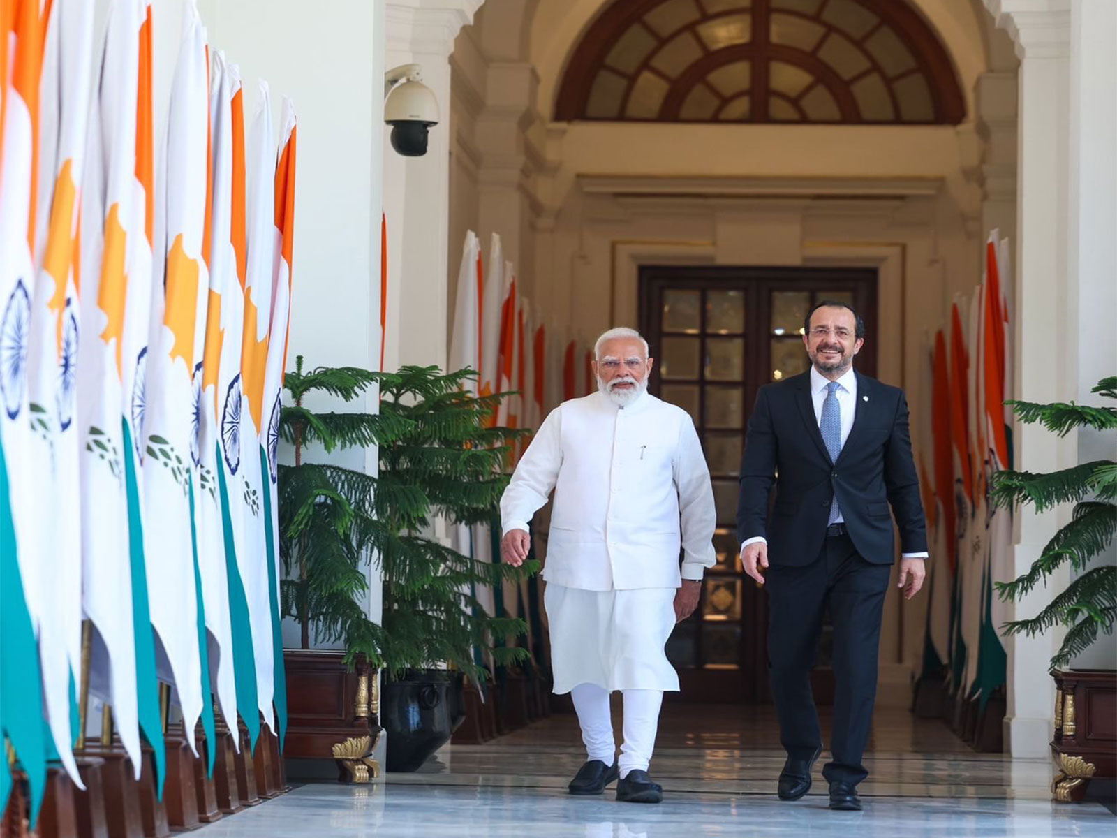 Prime Minister Narendra Modi and Cyprus President Nikos Christodoulides (Photo/X@narendramodi)
