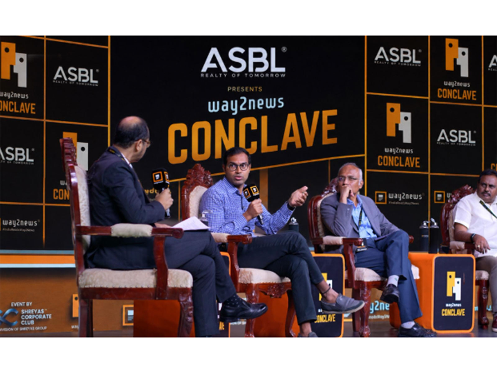 Ajitesh Korupolu, CEO and founder of ASBL in a panel discussion at Way2News conclave
