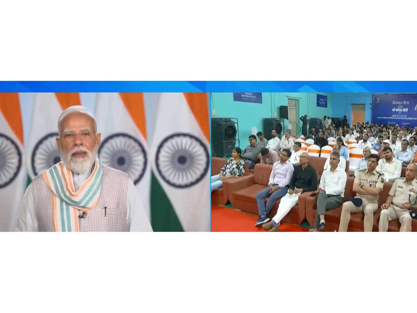 PM Modi hands over 51,000 appointment letters under Rozgar mela (Photo/ANI)