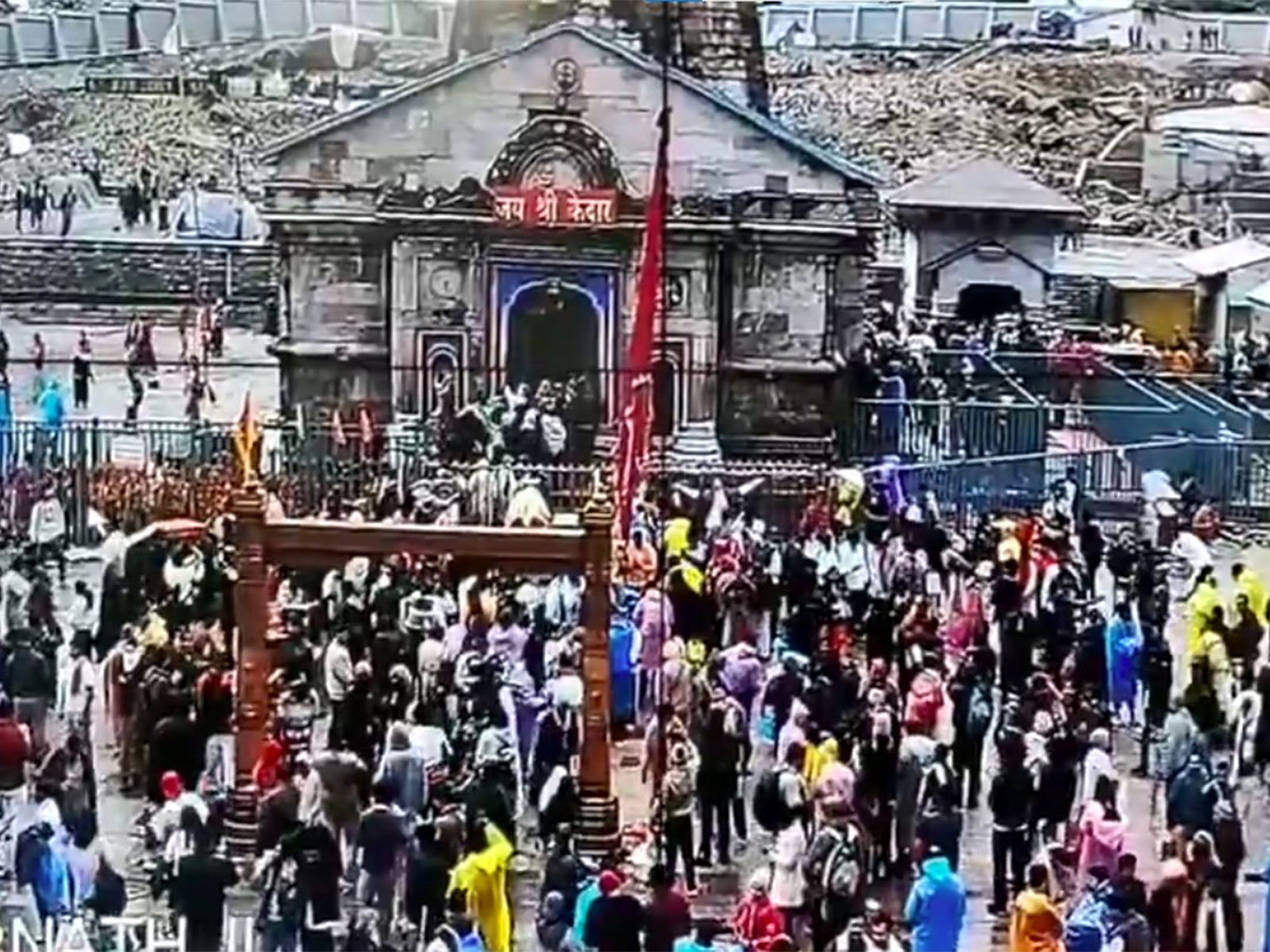 Visuals from the site (Photo/CCTV Visuals of Kedarnath) Visuals from the site (Photo/CCTV Visuals of Kedarnath)