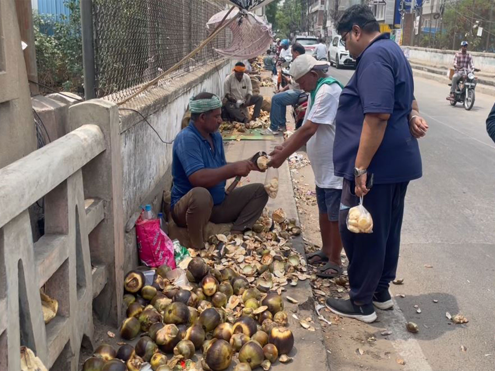 Demand for ice apples surges in Hyderabad (Photo/ANI)