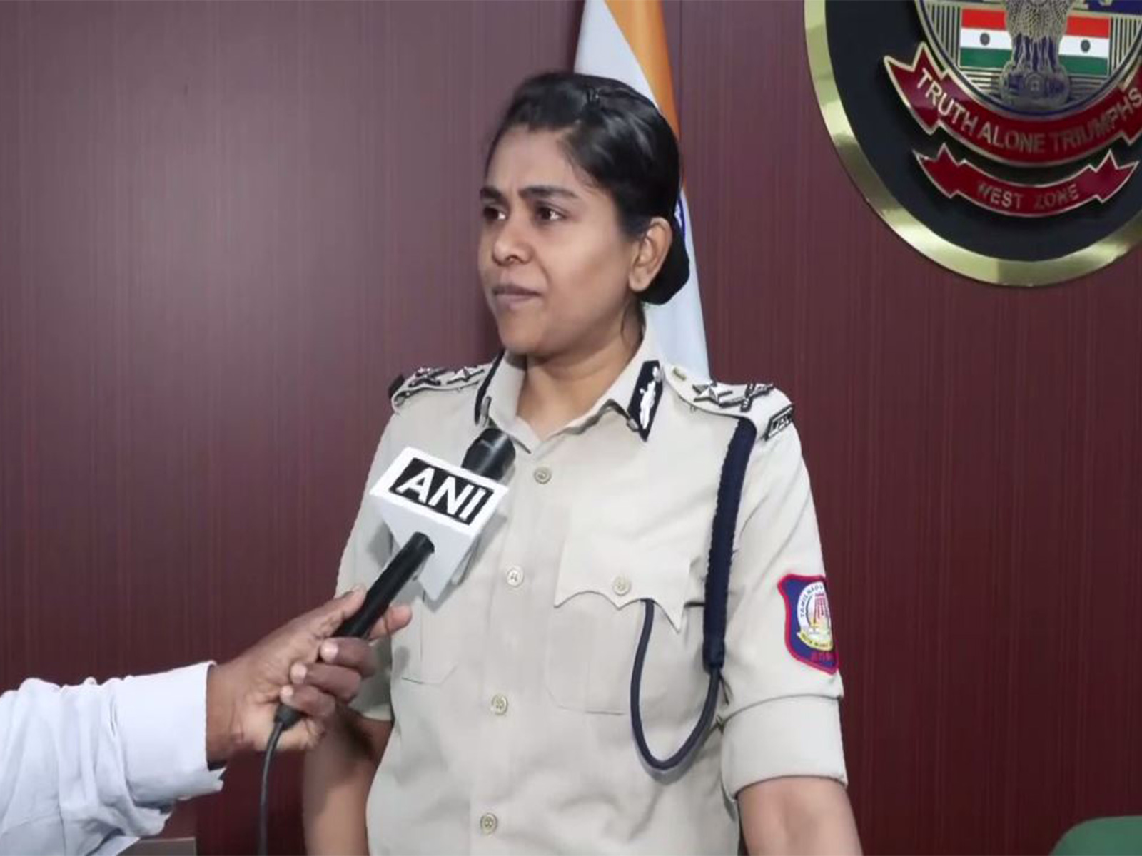West Zone Inspector General of Police R V Ramya Bharathi (Photo/ANI)
