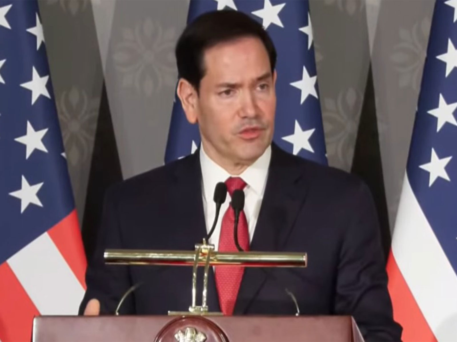 US Secretary of State Marco Rubio addressing joint press conference (Photo/YouTube/MEA) US Secretary of State Marco Rubio addressing joint press conference (Photo/YouTube/MEA)