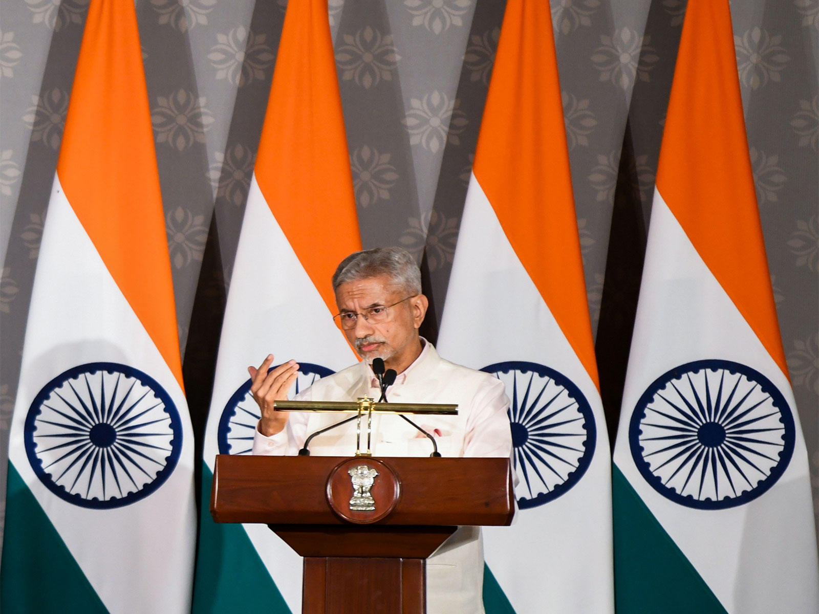 External Affairs Minister S Jaishankar at the Joint Press Conference with US Secretary of State Marco Rubio (Photo/ANI) External Affairs Minister S Jaishankar at the Joint Press Conference with US Secretary of State Marco Rubio (Photo/ANI)