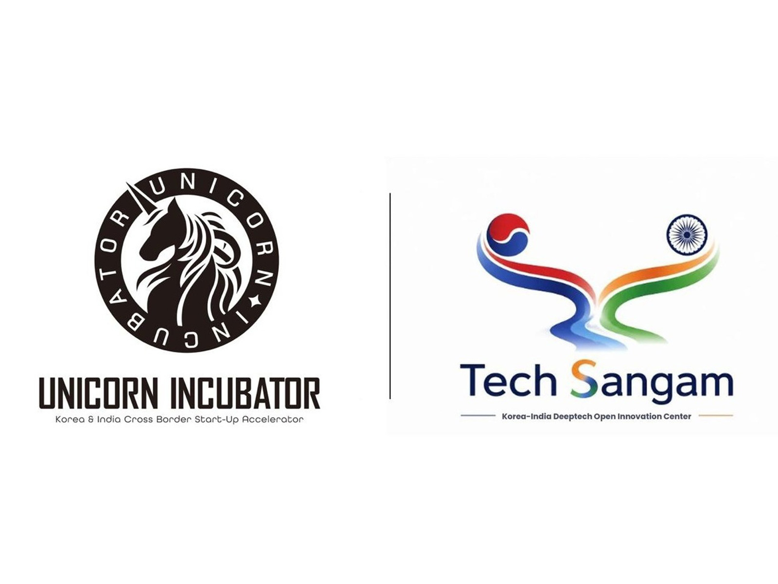 Unicorn Incubator and Tech Sangam — Korea-India Deep-tech Open Innovation Center Logos
