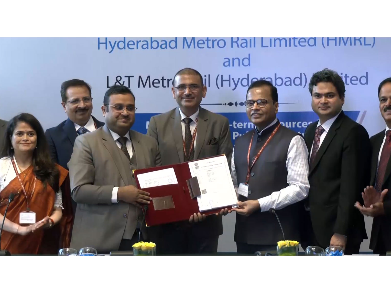 IRFC signs refinancing deal for Hyderabad Metro (Photo/ANI)