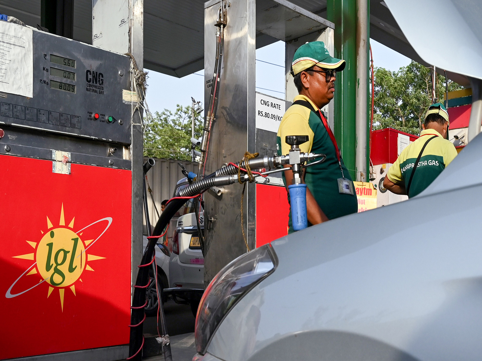 Visuals from CNG station in New Delhi (File Photo/ANI)