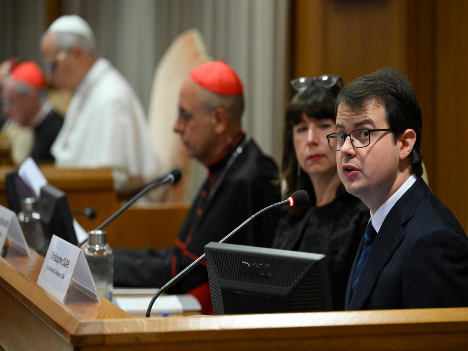 Anthropic co-founder Chris Olah at the Vatican (Photo/@VaticanNews)