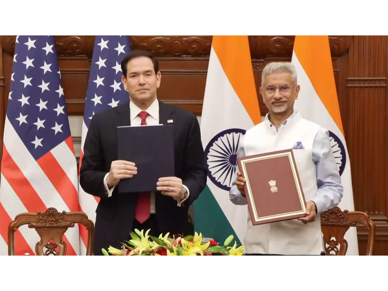 US Secretary of State Marco Rubio and External Affairs Minister S Jaishankar (Photo/ANI)