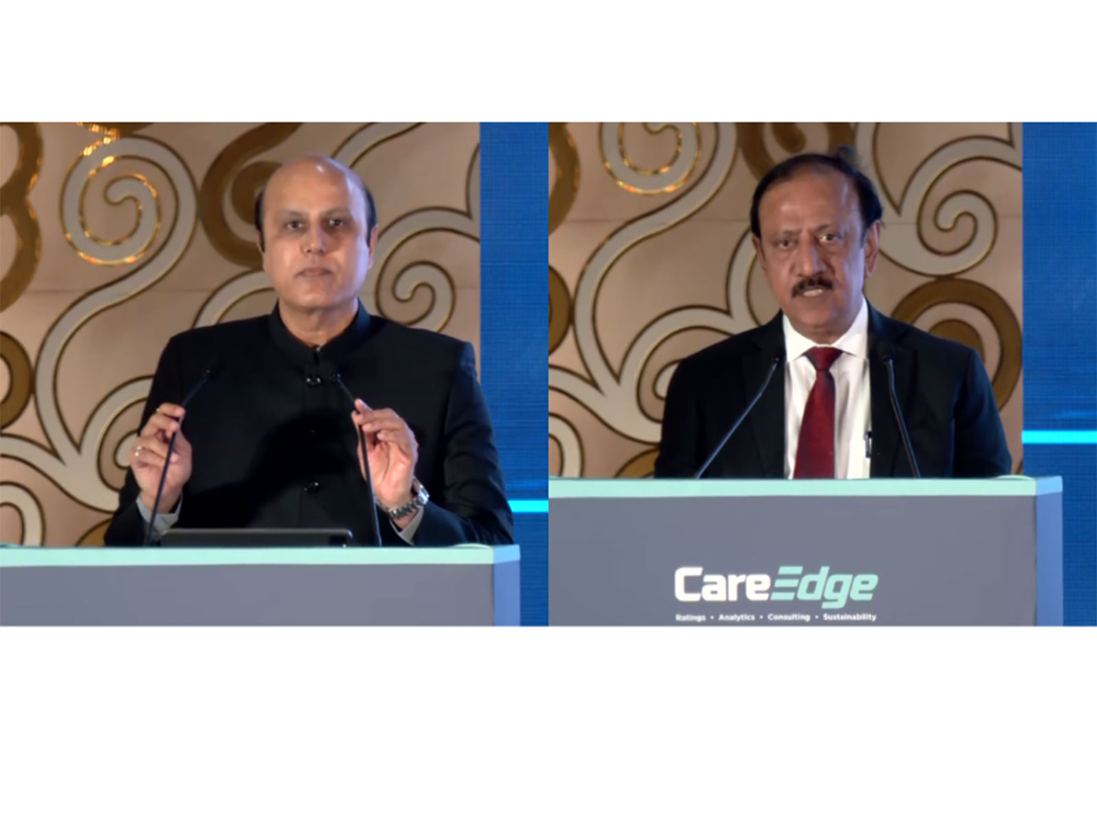 Mehul Pandya, MD & Group CEO, CareEdge (L) and V Chandrasekaran, Chairman, Careedge Ratings (R) (Photo/ANI) Mehul Pandya, MD & Group CEO, CareEdge (L) and V Chandrasekaran, Chairman, Careedge Ratings (R) (Photo/ANI)