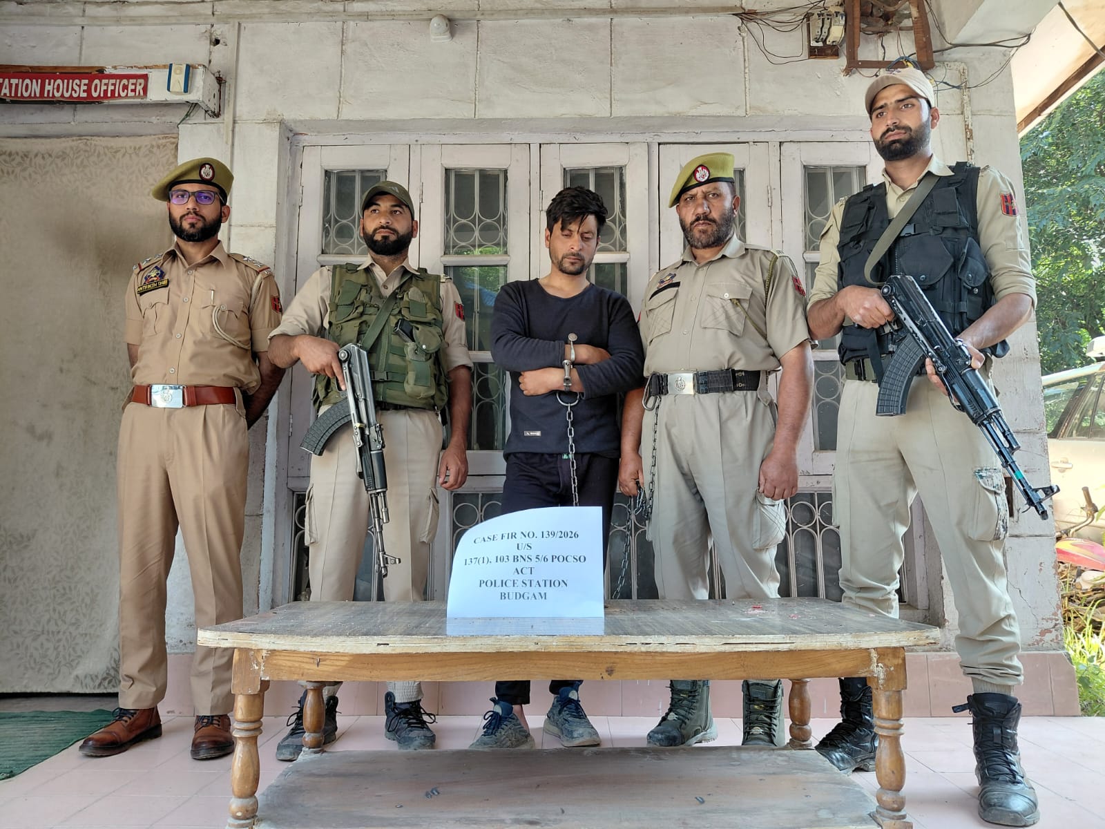 J-K: Budgam Police reveal identity of accused in Galwanpora minor murder case (Photo/ANI)