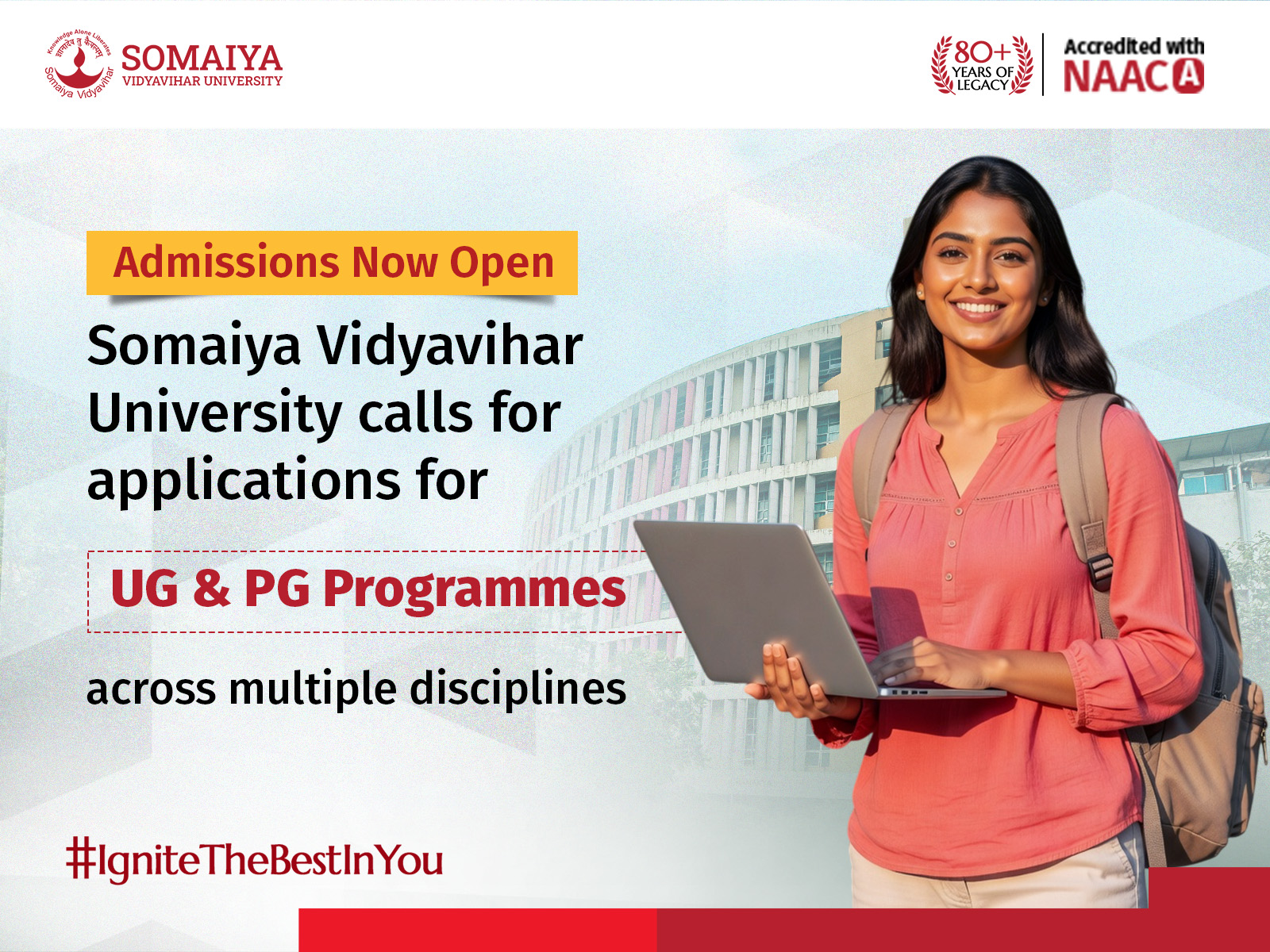 Admissions Now Open: Somaiya Vidyavihar University calls for applications