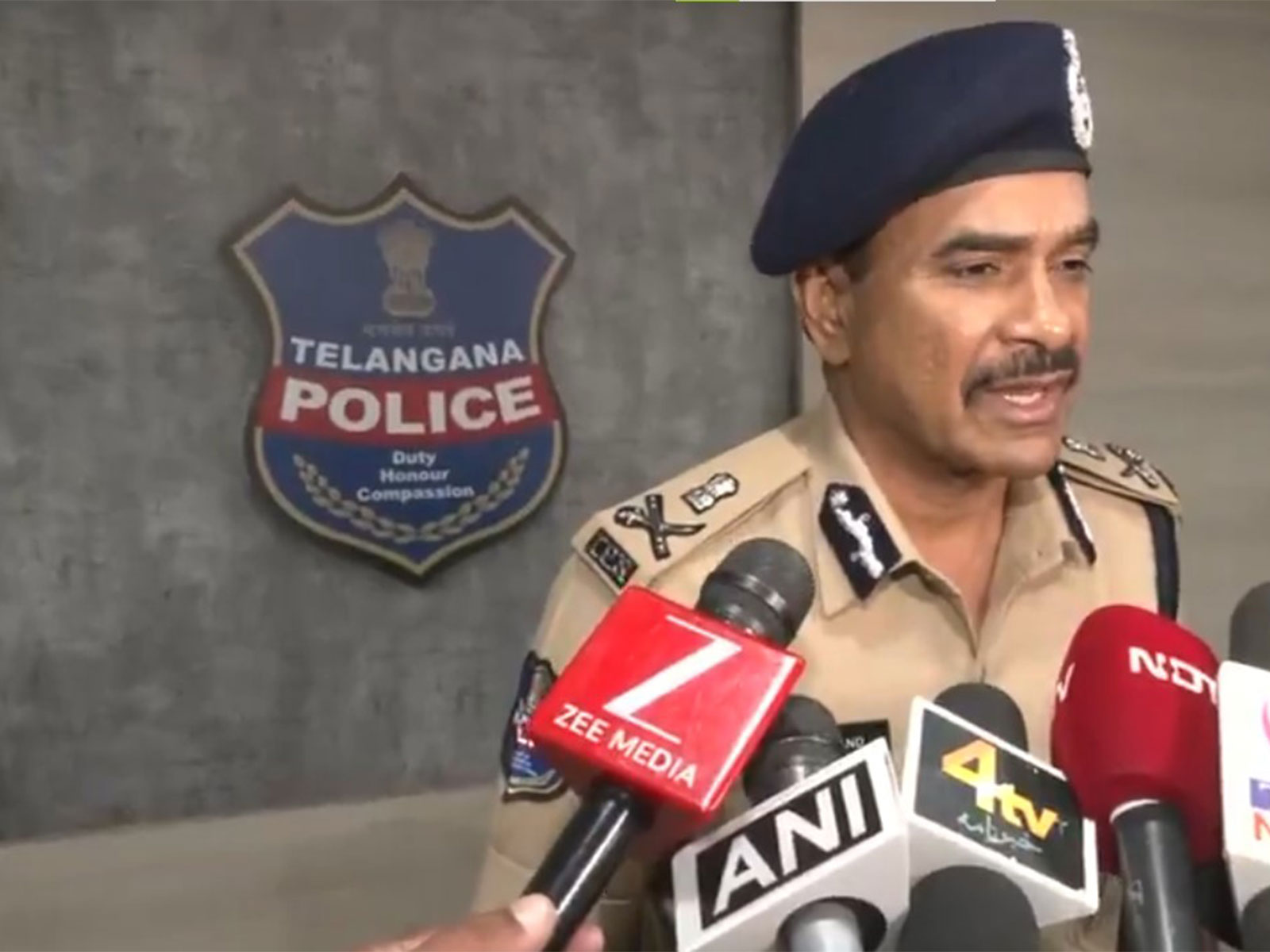 Telangana Director General of Police (DGP) C.V. Anand (Photo/ANI)