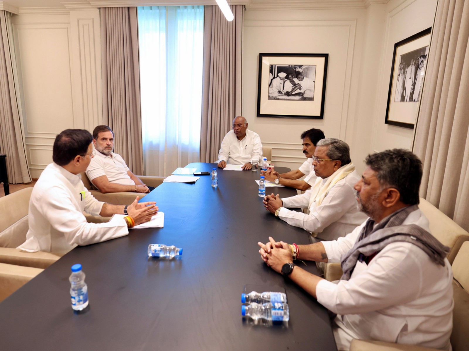 Congress leader Rahul Gandhi with Congress President and other Ministers (File Photo/ANI) Congress leader Rahul Gandhi with Congress President and other Ministers (File Photo/ANI)