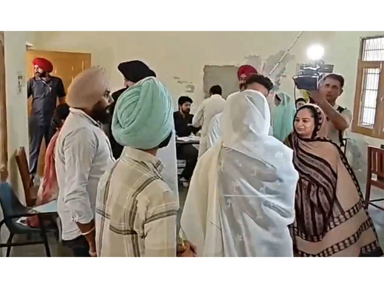 A visual from the Punjab civic polls (Photo/ANI)