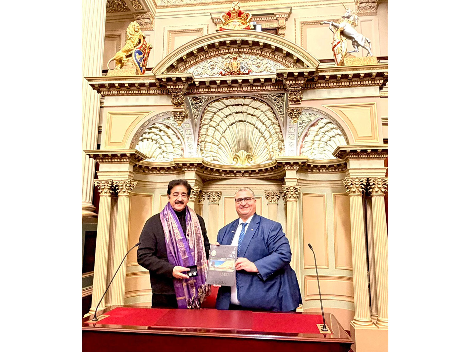 Sandeep Marwah Was Honoured at Parliament of Victoria for Four Decades of Global Cultural Diplomacy