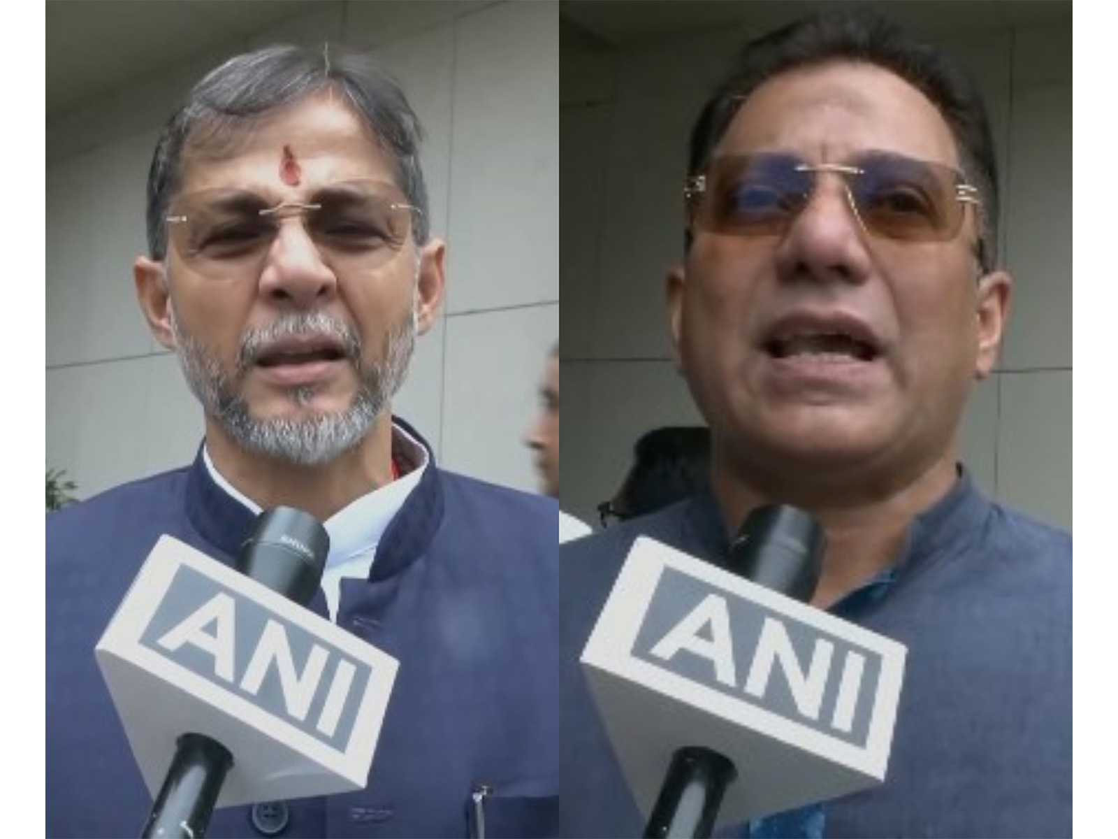 BJP MLA Diganta Kalita and Congress MLA Aminur Rashid Choudhury (Photo/ANI)