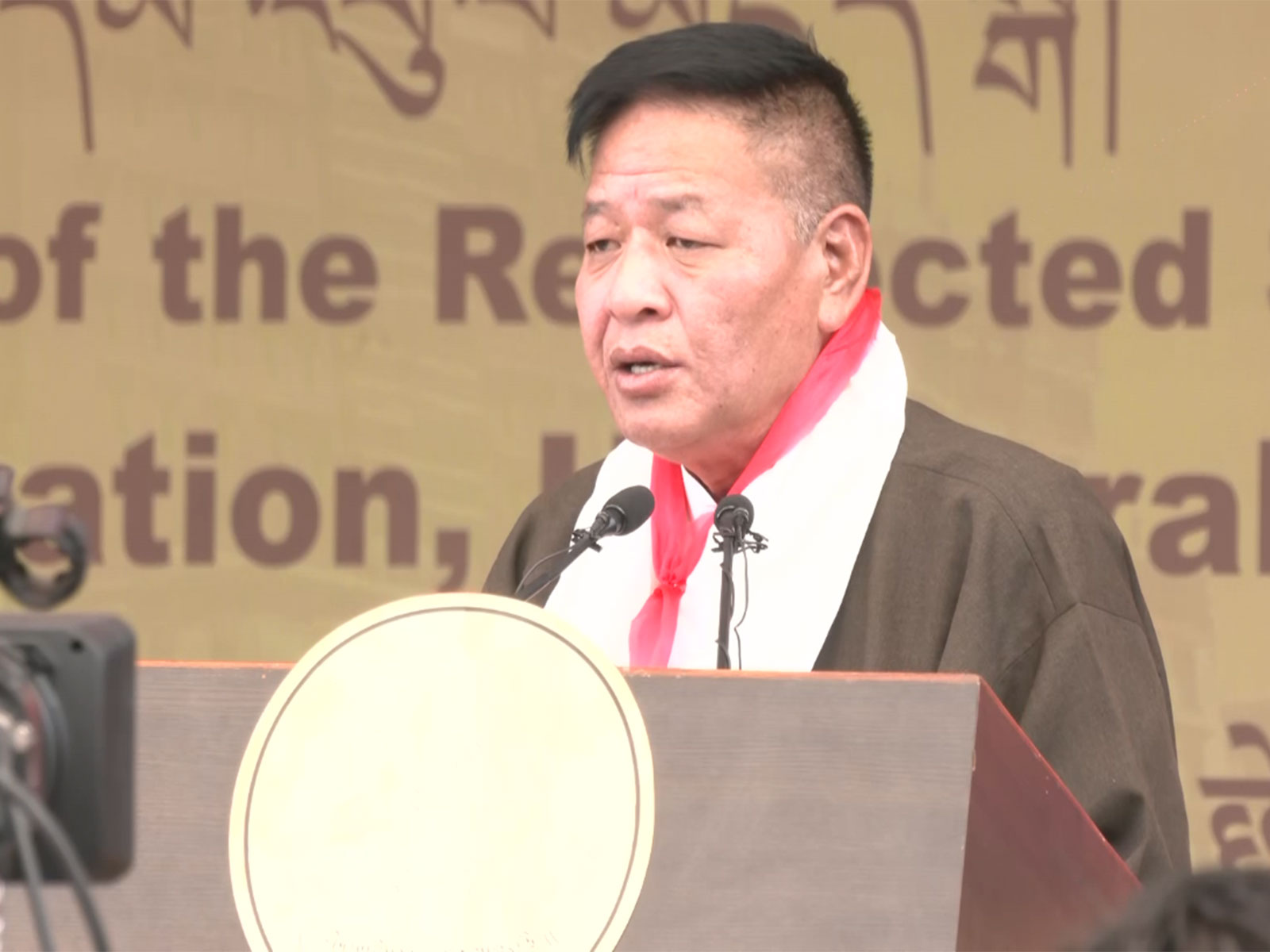 Swearing-in ceremony of the 17th Kashag of the Central Tibetan Administration (Photo/ANI)