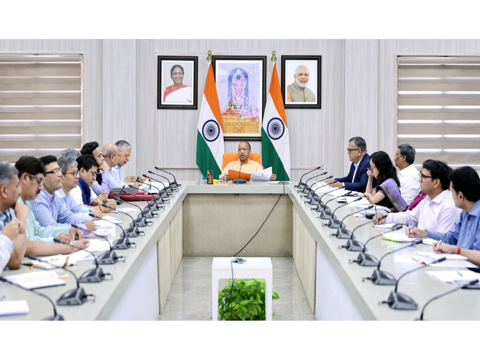 Uttar Pradesh Chief Minister Yogi Adityanath chaired fourth meeting of the State Transformation Commission (Photo/UP Government)