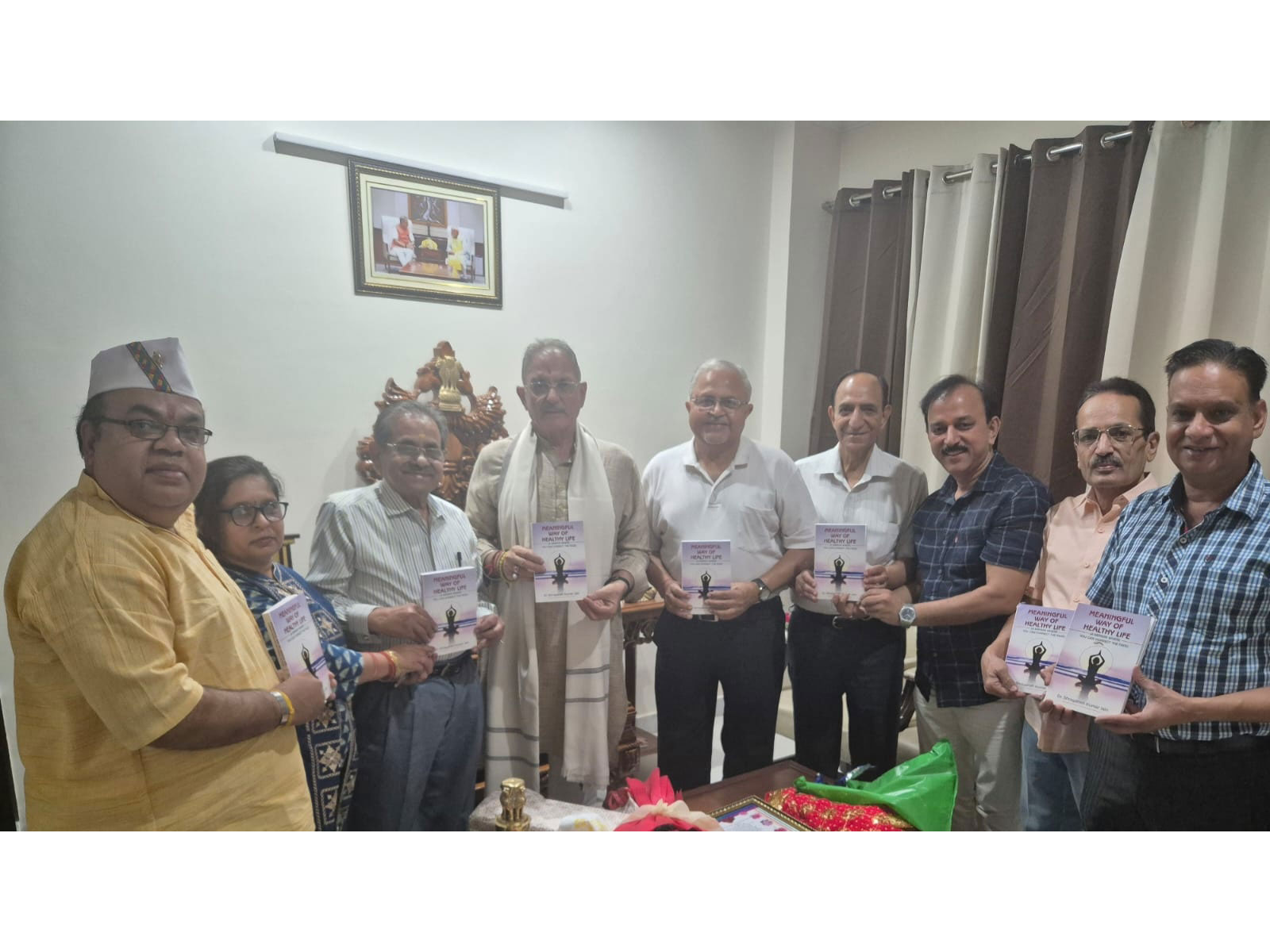 Governor Kavinder Gupta releases book “Meaningful Way of Healthy Life” in Jammu (Photo/JK Governor) Governor Kavinder Gupta releases book “Meaningful Way of Healthy Life” in Jammu (Photo/JK Governor)
