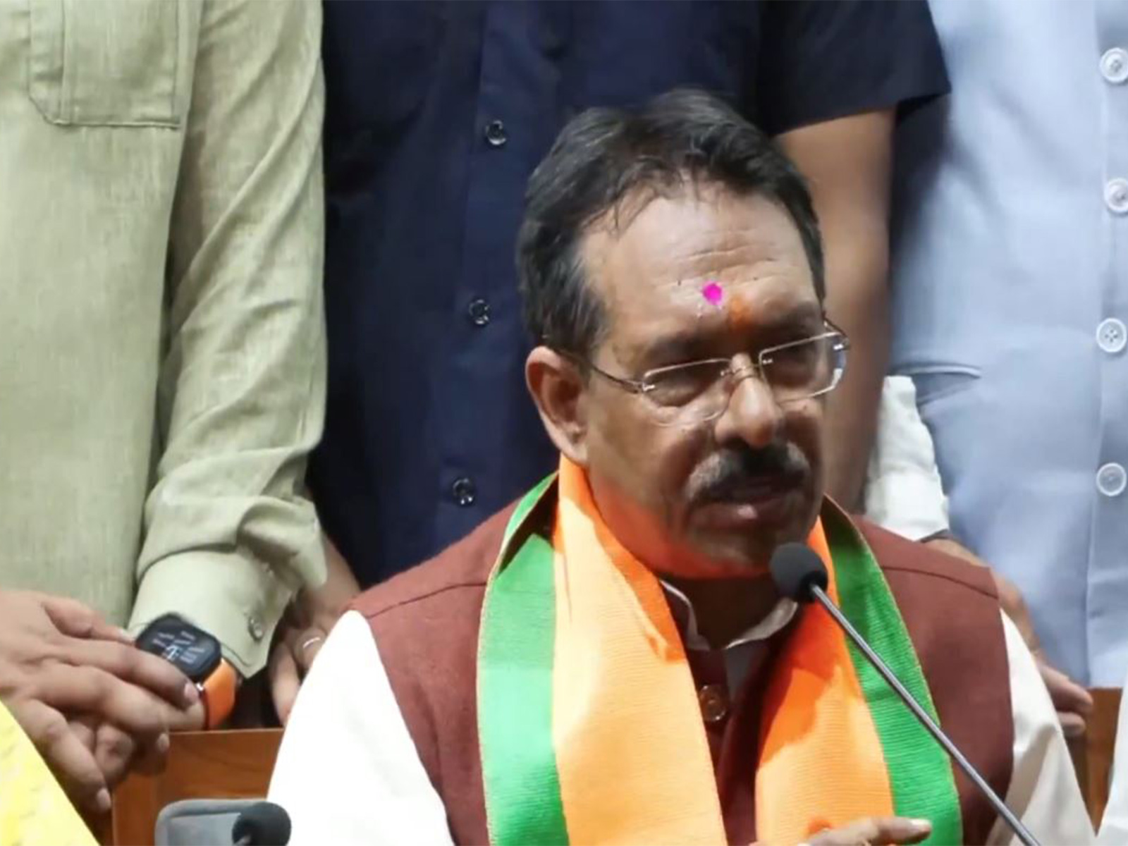 Newly appointed Delhi BJP President Harsh Malhotra (Photo/ANI)