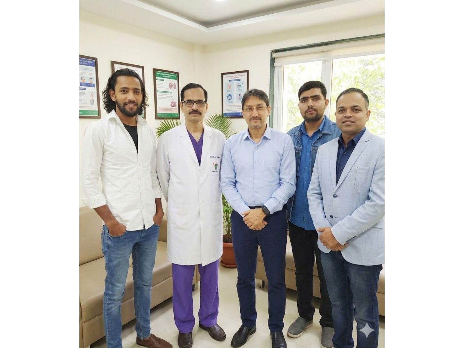 From left to right: Elder brother, Dr. Z S Meharwal, Chairman and Head Adult Cardiac Surgery, Heart Transplantation and VAD Program, Dr. Vishal Rastogi, Director, Cardiology, Fortis Escorts, Okhla, New Delhi, younger brother and Dr Vikram Aggarwal, Facility Director and Vice-President, Fortis Escorts, Okhla New Delhi (Photo/Fortis Escorts)