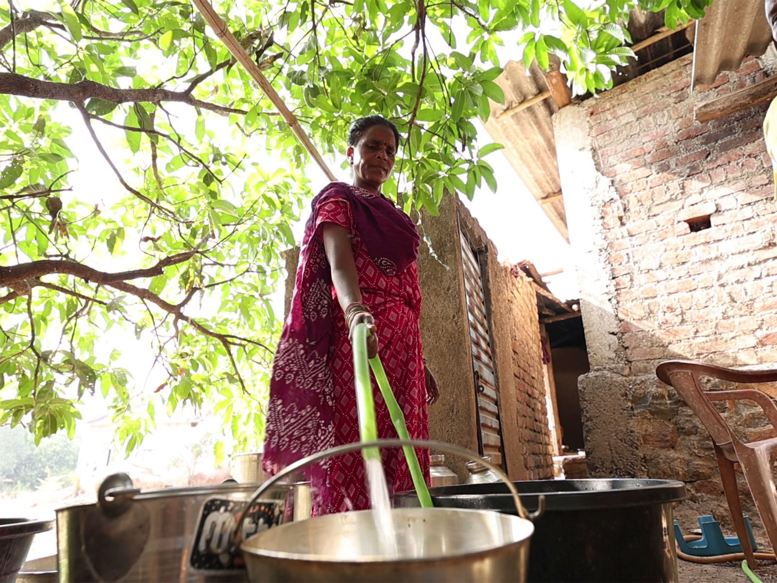 Women in Gujarat’s Dang district use newly installed tap water connections under the Jal Jeevan Mission (Photo/ANI)
