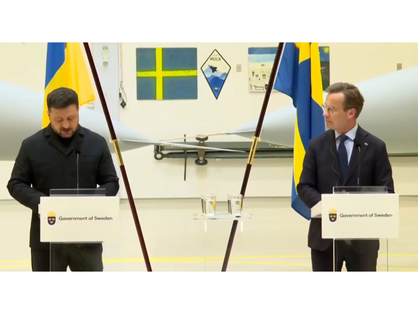 Ukrainian President Volodymyr Zelenskyy with Swedish Prime Minister Ulf Kristersson (Photo/X@ZelenskyyUa) Ukrainian President Volodymyr Zelenskyy with Swedish Prime Minister Ulf Kristersson (Photo/X@ZelenskyyUa)