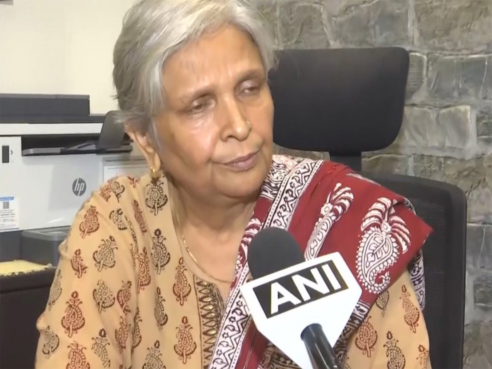 Visuals of Twisha Sharma’s mother-in-law, Giribala Singh being brought to Bhopal court (File photo/X)