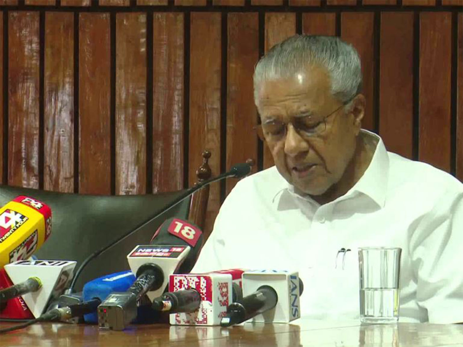 Former Chief Minister of Keralam and Leader of Opposition Pinarayi Vijayan (Photo/ANI)