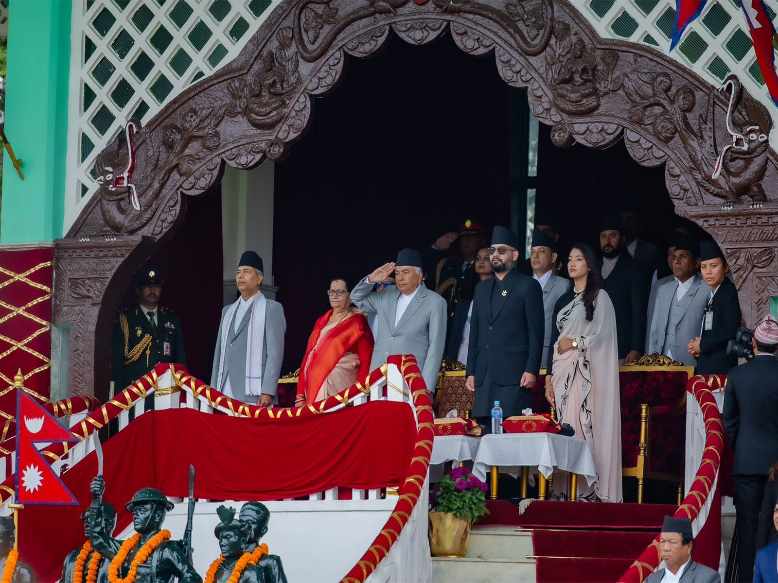 Nepal's leaders attend Republic Day celebration (Photo/ANI) Nepal's leaders attend Republic Day celebration (Photo/ANI)