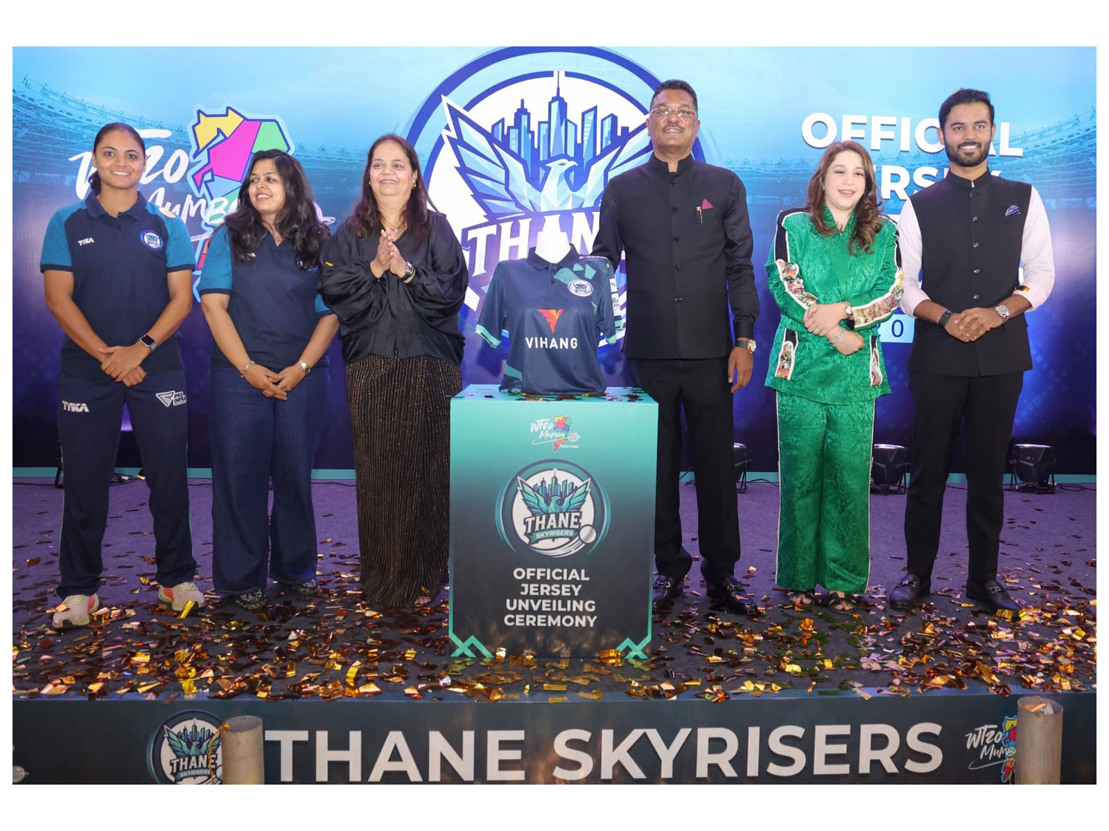 WT20 Women’s League: Thane Skyrisers Jersey Unveiled by Maharashtra Transport Minister Pratap Sarnaik