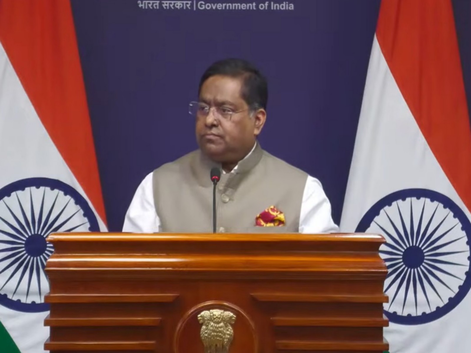 MEA Spokesperson Randhir Jaiswal (Photo/Youtube@MEAIndia)
