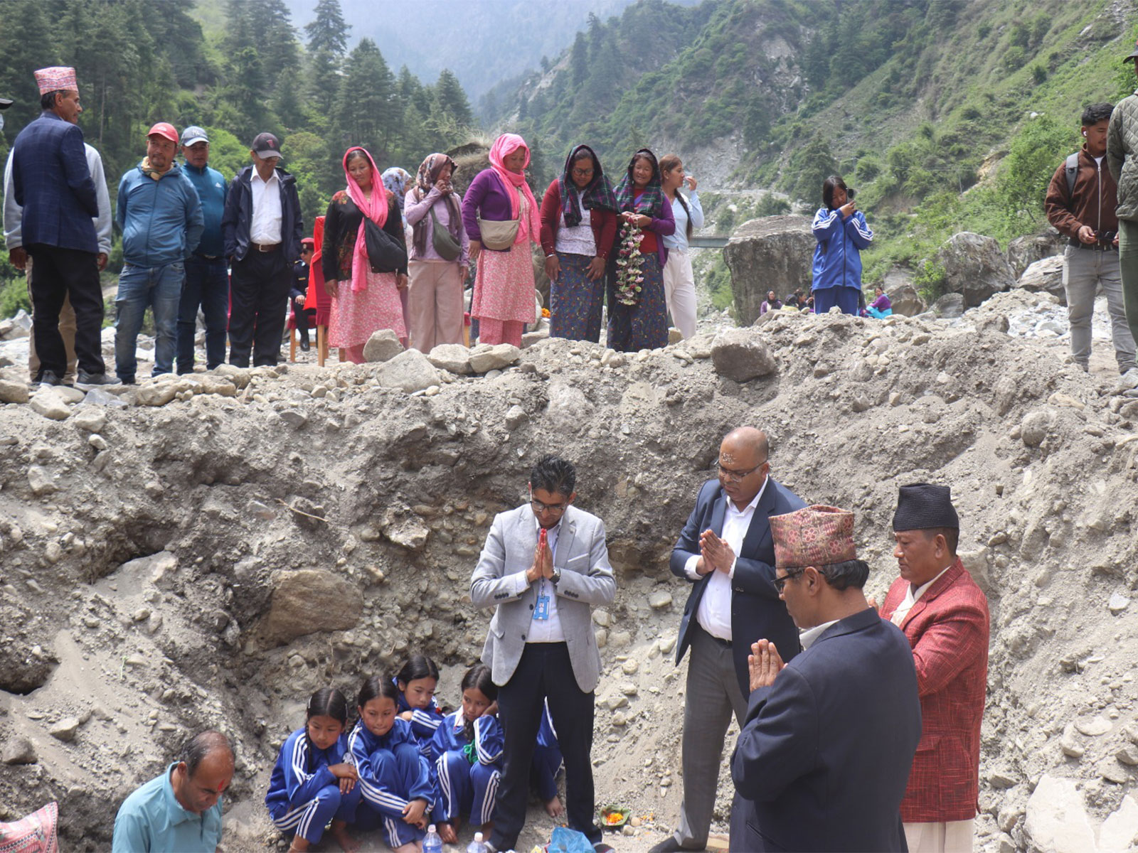 Foundation Stone for the construction of a Hospital Building (Photo/Indian Embassy in Kathmandu)