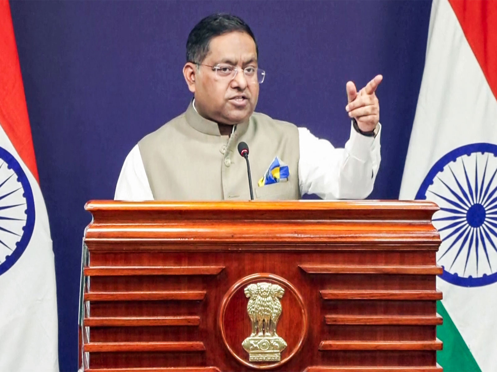 Ministry of External Affairs Spokesperson Randhir Jaiswal (Photo/ANI)